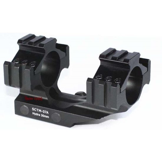 Vector Optics 30mm 1Inch One Piece Offset Weaver Mount Short Version W/ Tri-Rail Integrated Scope Rings Vector Optics 30mm 1Inch One Piece Offset Weaver Mount Short Version W/ Tri-Rail Integrated Scope Rings