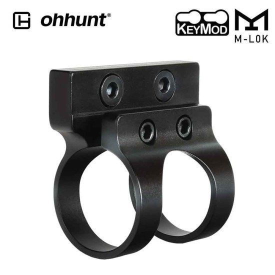 Ohhunt 1 inch Offset Flashlight Torch Mount Fit Both M-lok & Keymod Rails Ohhunt 1 inch Offset Flashlight Torch Mount Fit Both M-lok & Keymod Rails