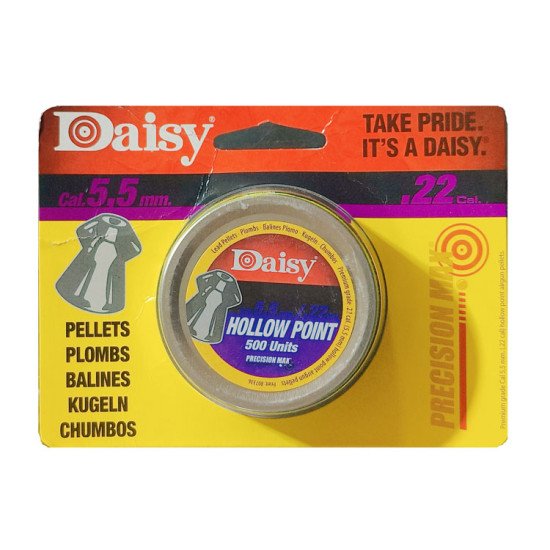 Daisy Hollow Point Pellets .22 Cal. - 500 Qty Daisy Hollow Point Pellets .22 Cal. - 500 Qty