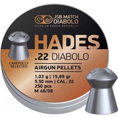 JSB Hades Pellets .22 Cal. 15.89 gr 500 Pellets JSB Hades Pellets .22 Cal. 15.89 gr 500 Pellets