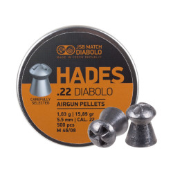 JSB Hades Pellets .22 Cal. 15.89 gr 500 Pellets