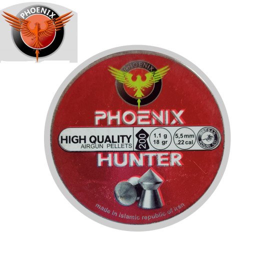 PHOENIX HUNTER .22 (5.5) Cal. Pellets 18 gr PHOENIX HUNTER .22 (5.5) Cal. Pellets 18 gr