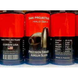 SAN PROJECTILES Slug HP .22 Cal. 