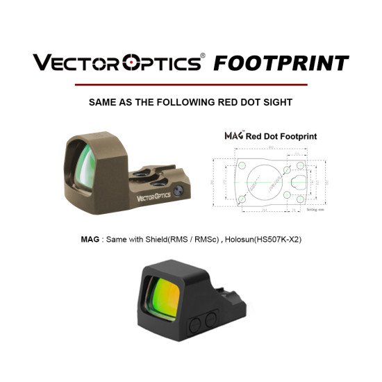 Vector Optics Frenzy-S 1X17X24 AUT Mirco Red Dot Sight for Glock 17 Vector Optics Frenzy-S 1X17X24 AUT Mirco Red Dot Sight for Glock 17