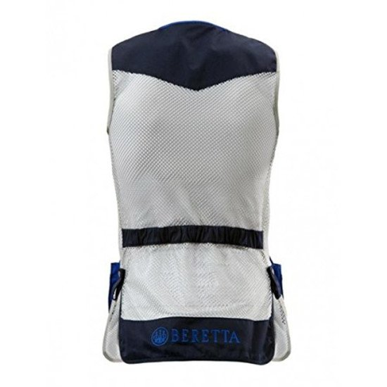 Beretta Shooting Vest Skeet Navy & Silver Clays Trap