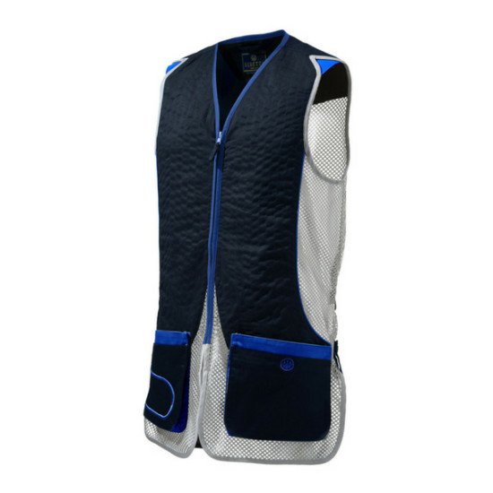 Beretta Shooting Vest Skeet Navy & Silver Clays Trap