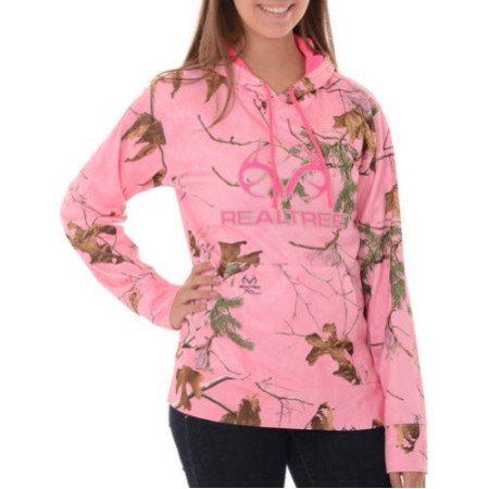Realtree Women's Camo Performance Pullover Fleece Hoodie Realtree Women's Camo Performance Pullover Fleece Hoodie