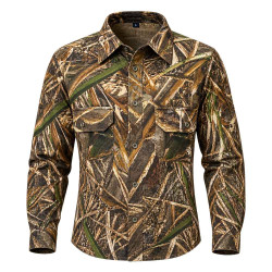 REALTREE MAX 5 Long Sleeve Camo Hunting Button Up Shirt