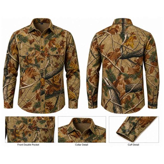 REALTREE AP Long Sleeve Camo Hunting Button Up Shirt