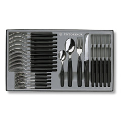 Victorinox Swiss Knife 24 PCS KITCHEN CUTLERY SET 5.1233.24 BLACK