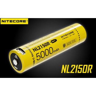 NITECORE NL2150R 5000mAh USB-C Rechargeable 21700 Battery NITECORE NL2150R 5000mAh USB-C Rechargeable 21700 Battery