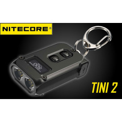 Nitecore TINI 2 Black 500 Lumen USB-C Rechargeable Keychain Flashlight