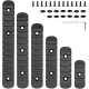 Ohhunt® Resin Picatinny Rail Section Set fit M-lok & KeyMod 6 Pcs