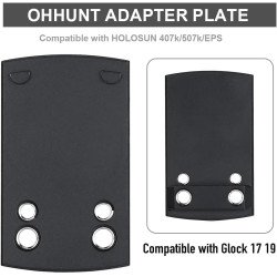 Ohhunt Red Dot Mounting Adapter Plate Compatible with Holosun 407k/507k/EPS