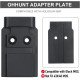 Ohhunt Red Dot Mounting Adapter Plate for Glock Compatible with Model 17 19 MOS for Holosun 509T Ohhunt Red Dot Mounting Adapter Plate for Glock Compatible with Model 17 19 MOS for Holosun 509T