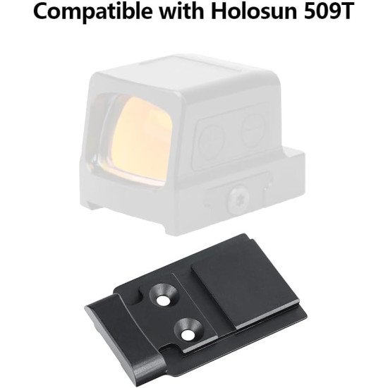Ohhunt Red Dot Mounting Adapter Plate for Glock Compatible with Model 17 19 MOS for Holosun 509T Ohhunt Red Dot Mounting Adapter Plate for Glock Compatible with Model 17 19 MOS for Holosun 509T