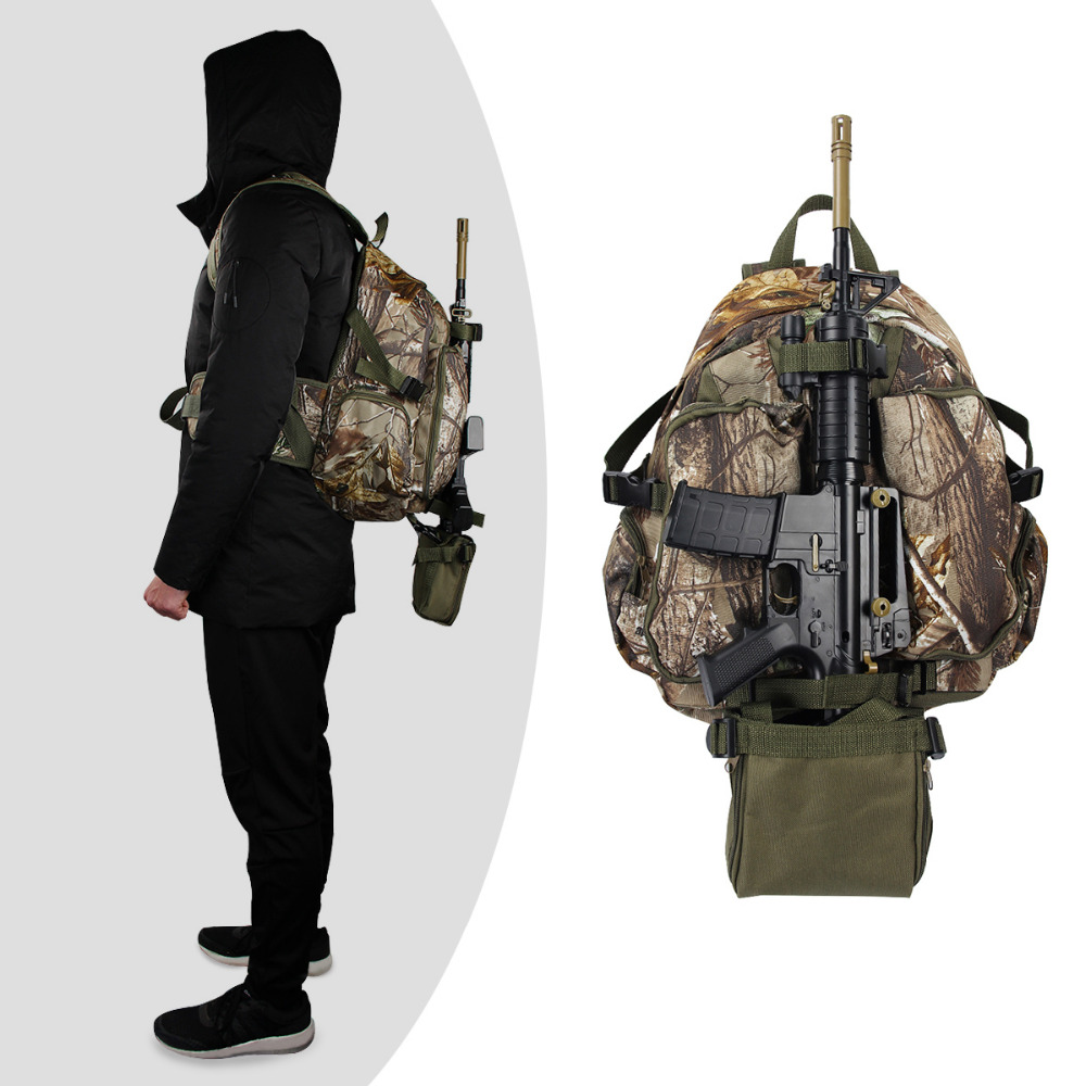 Tactical backpack deals gun holder