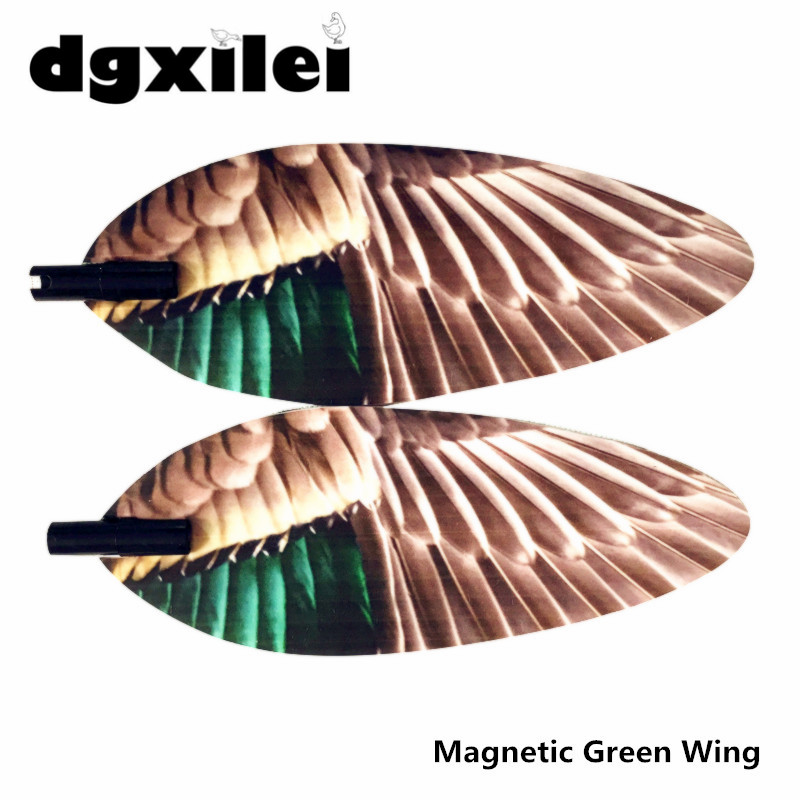 2019DgxileiSpinningWingTealDuckDecoyReplacementMagneticWingsPairSet-32975300482