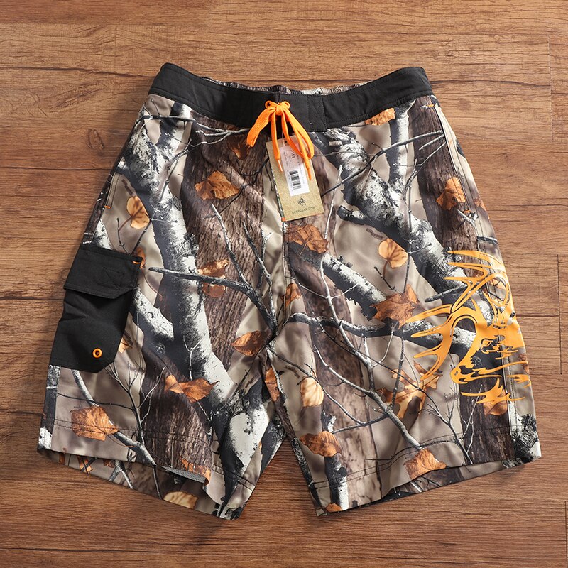 2020MenHuntingShortsCamouflageKnee-lengthManOutdoorSportsShortsQuick-dryBoardShortsPlusSizeS-3XLShor-4001184194395