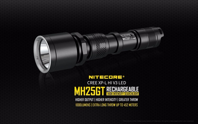 2020NITECOREMH25GT1000LmTacticalCREEXP-LHIV3LEDWaterproofFlashlightOutdoorTorch3400mahBatteryHolster-32826997899