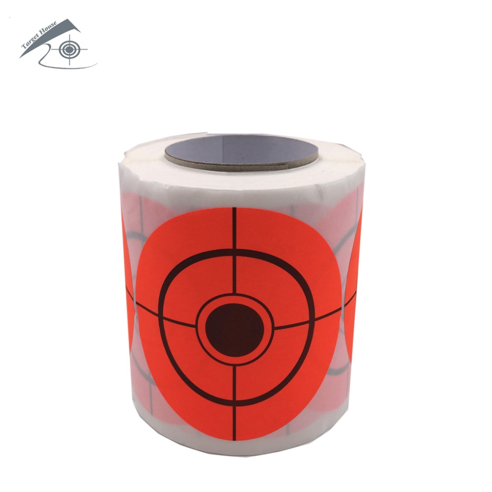 250targetsperroll2inchor3InchSelfadhesiveorangeTargetstickersforshooting-32866212519