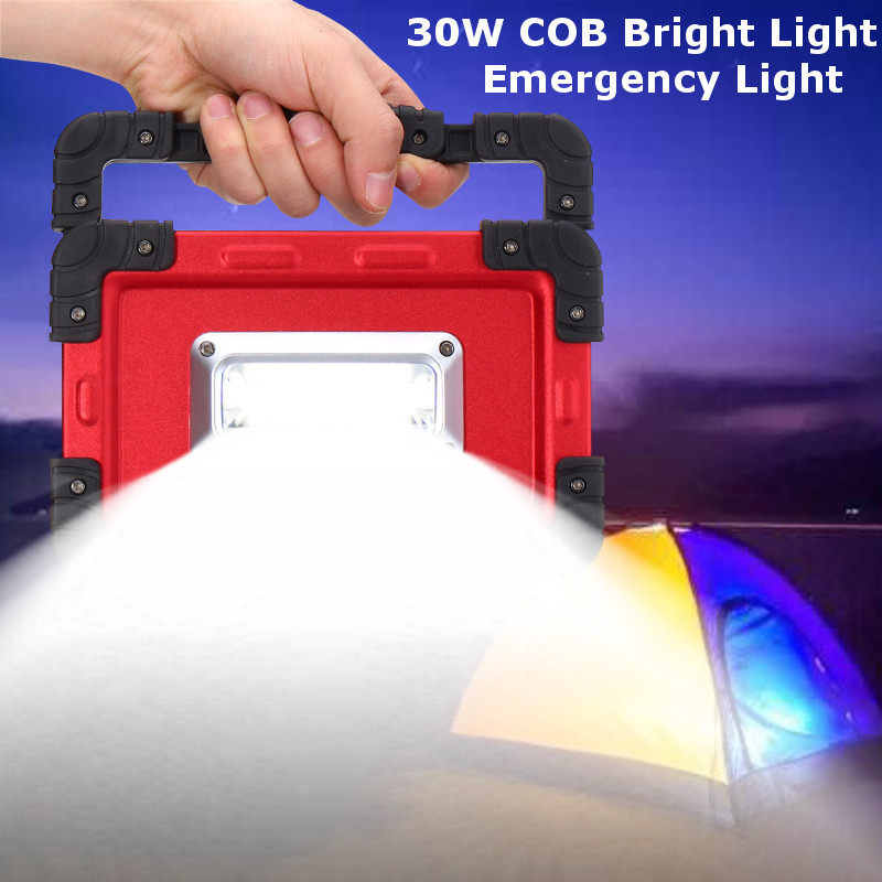 37V30W500LM32LEDCOBUSBRechargeableFloodLightSpotWorkLampCampingTentLantern-1243786