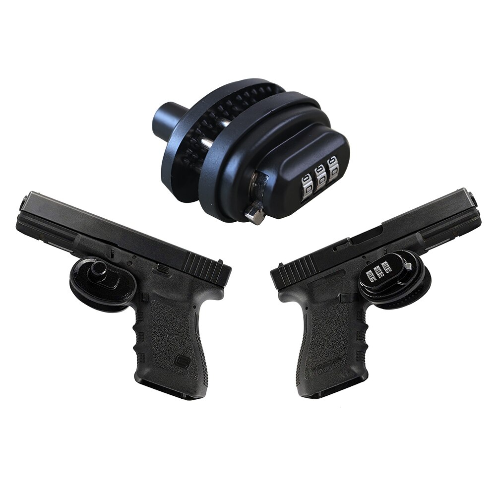 3DigitalCombinationTriggerLockGunLockPistolLock1PackBlackHuntingOutdoor-33017205220