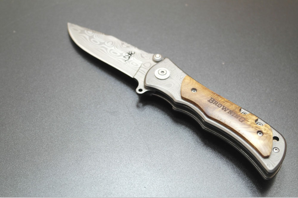 58HRC-440C-blade-wood-handle-folding-knife-outdoor-tool-survival-camping-folding