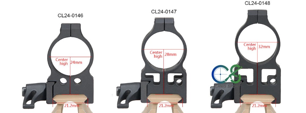 Accessoire-de-chasse-Airsoft-Canis-Latrans-254mm-Scope-Mount-32mm-Center-recomma