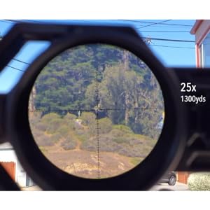 Arken EP5 5-25x56 FFP Rifle Scope - Illuminated Christmas Tree Reticle With Zero Stop For Precision Shooting