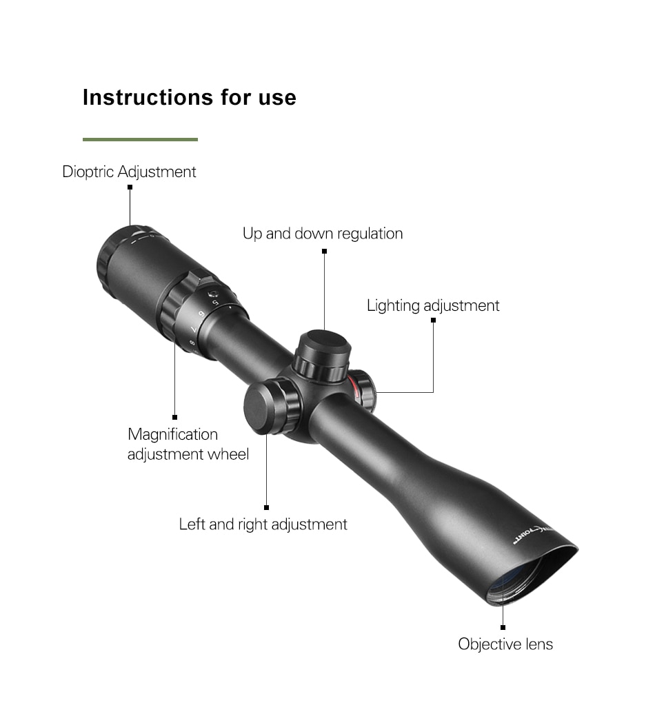 CenterPoint3-9x32TacticalOpticsAdjustabRedGreenMilDotIlluminatedReticleAngledIntegralRiflescopesForA-4000817022567