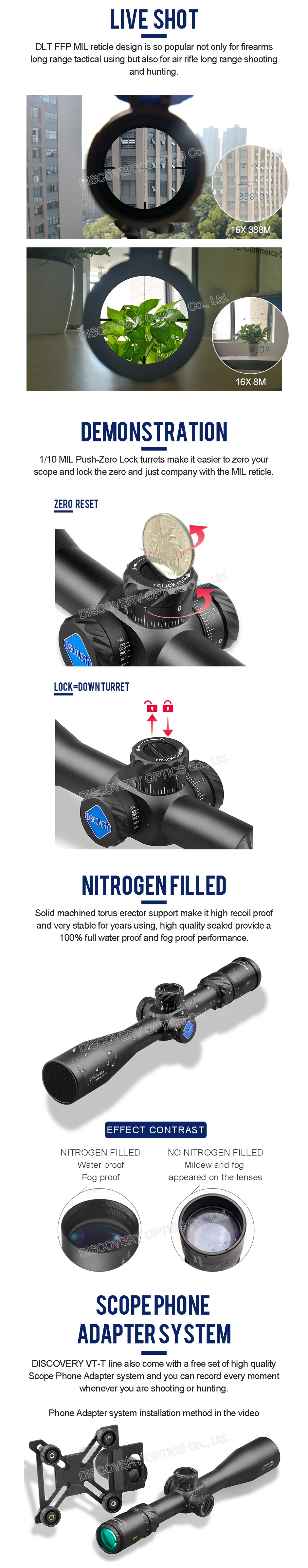 DISCOVERYRiflescopeVT-T3-18X50SFVFTacticalRifleScopeOpticAirHuntingScopeWithSpecialPhoneMountSpottin-32819865354