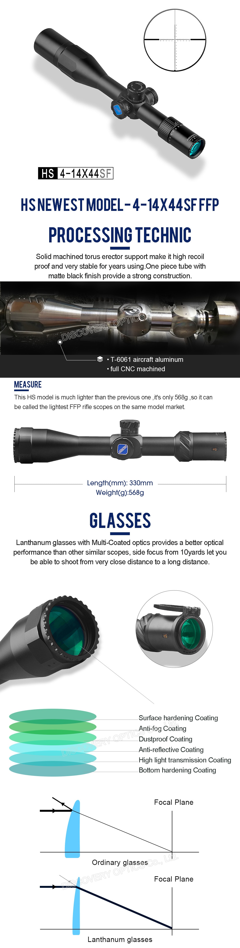 DiscoveryHS4-14X44SFFFPMILlongrangeHuntingShootingriflescopeRifleScopeforar15ak47opticalsight-32900332814