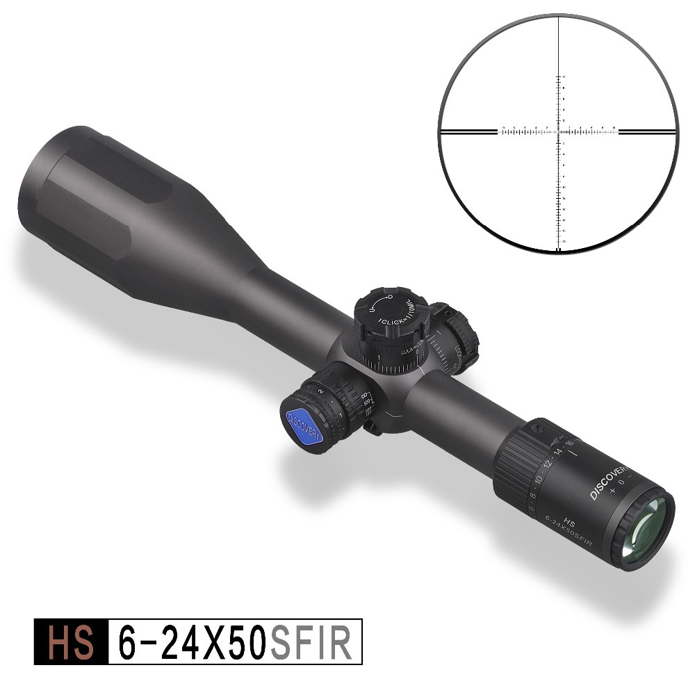 DiscoveryopticsHS6-24X50SFIRFirstFocalPlanesighthuntingRiflescopeIlluminatedlightweight675gLifetimeW-4000788852150
