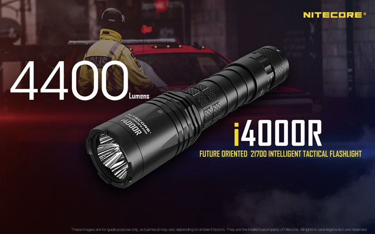 FreeshippingNITECOREi4000RIntelligentUSBRechargeableUltra-BrightTacticalLEDFlashlight4400Lmwith21700-4000604889349