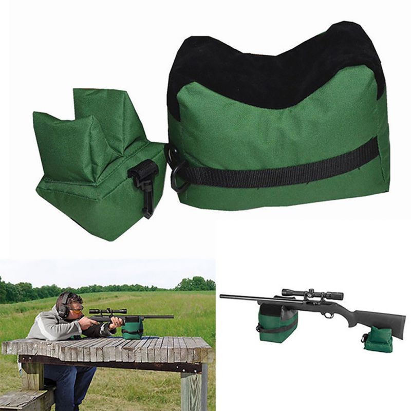 Gun-Rest-Bag-Portable-Shooting-Rear-Set-Front-amp-Rear-Rifle-Target-Hunting-Benc