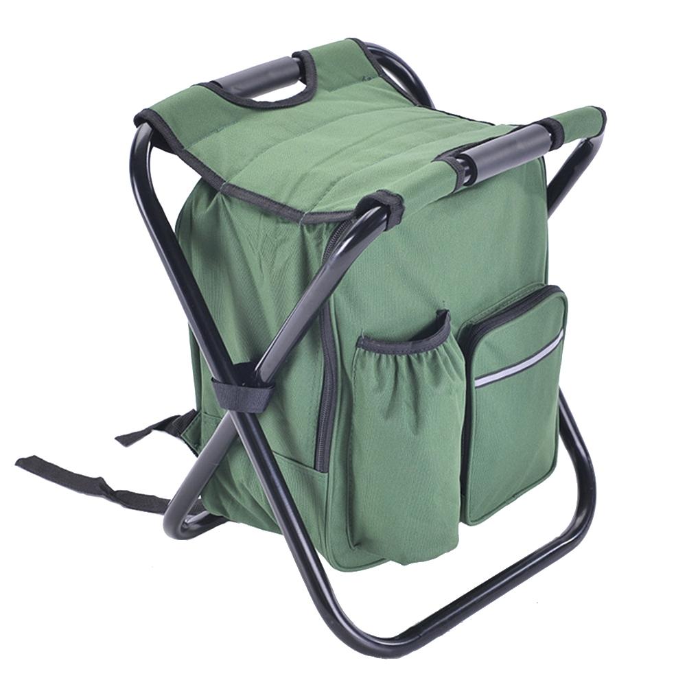 LumiParty-Folding-Camping-Chair-Stool-Backpack-with-Cooler-Insulated-Picnic-Bag-