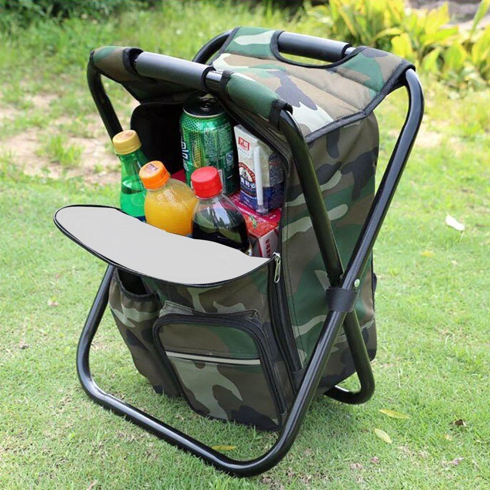 LumiParty-Folding-Camping-Chair-Stool-Backpack-with-Cooler-Insulated-Picnic-Bag-