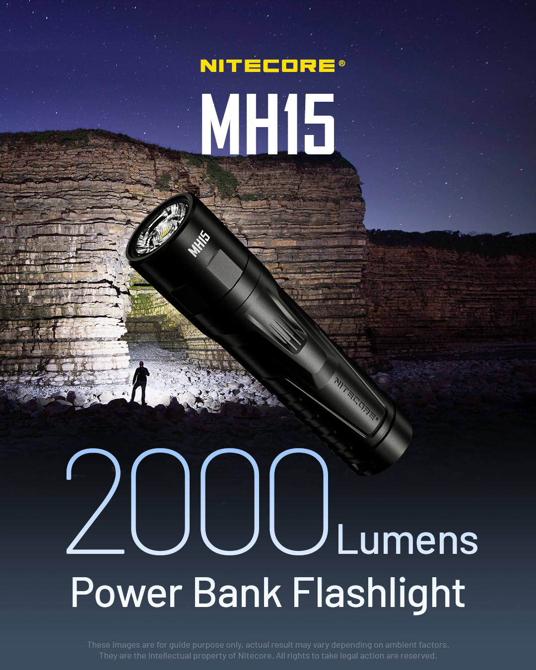 NITECORE-MH15-USB-C-Rechargeable-Flashlight-LED-18W-QC-Fast-Charge-EDC-Torch-Lig