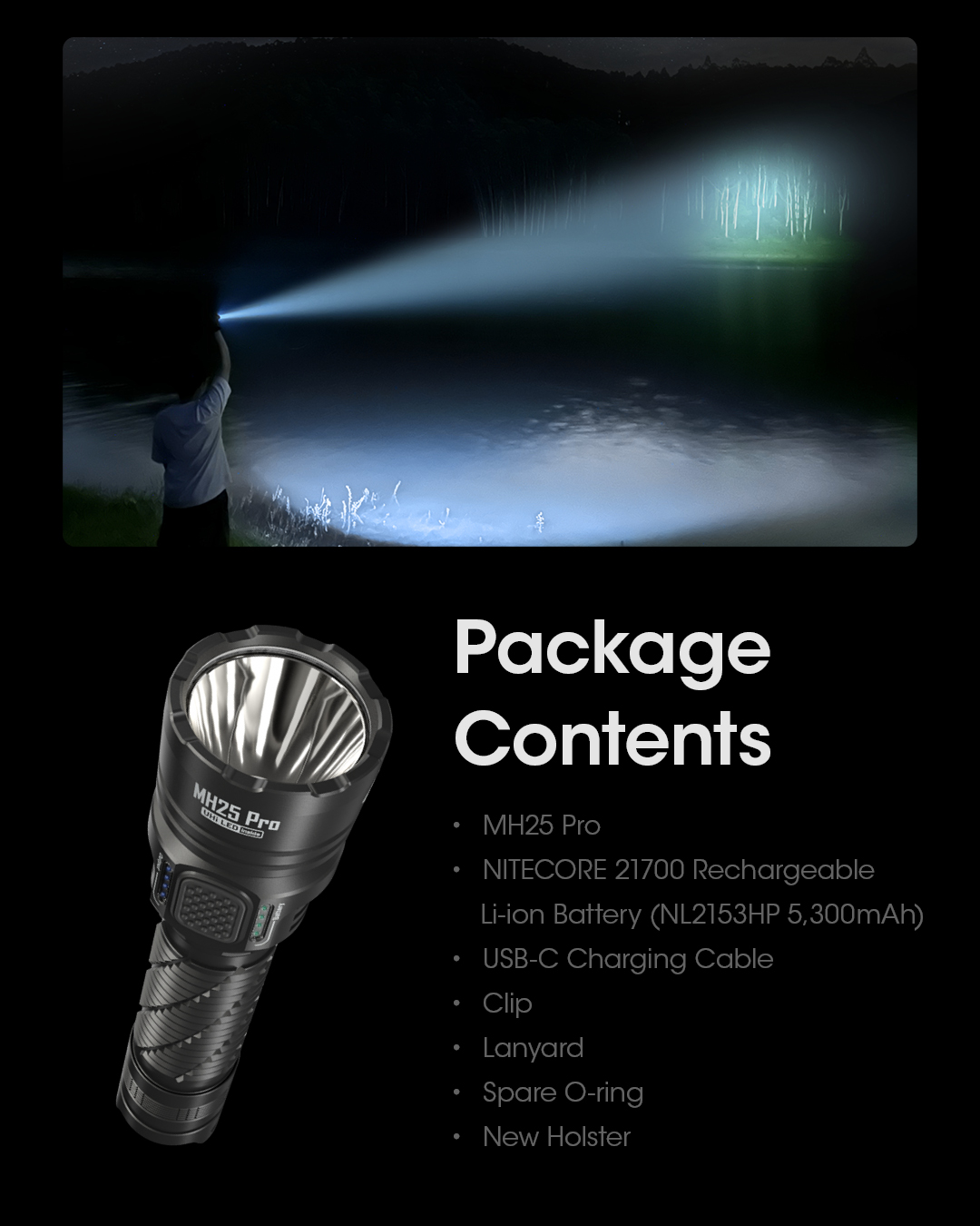 NITECORE-MH25-Pro-USB-C-Rechargeable-Flashlight-705-Meter-Long-Range-Search-Torc