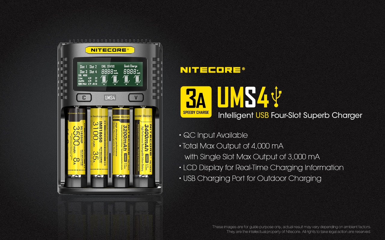 NITECORE-UMS4-Quatre-Emplacements-Intelligent-Chargeur-De-Batterie-USB-4A-QC-Charge-Rapide-Superbe-Chargeur-Pour-18650-14500-26650-21700-AA-AAA-1005002981603769