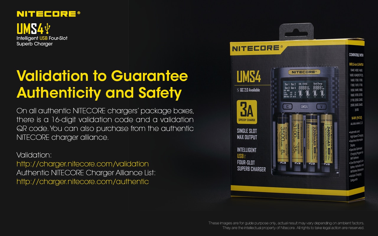 NITECORE-UMS4-Quatre-Emplacements-Intelligent-Chargeur-De-Batterie-USB-4A-QC-Charge-Rapide-Superbe-Chargeur-Pour-18650-14500-26650-21700-AA-AAA-1005002981603769