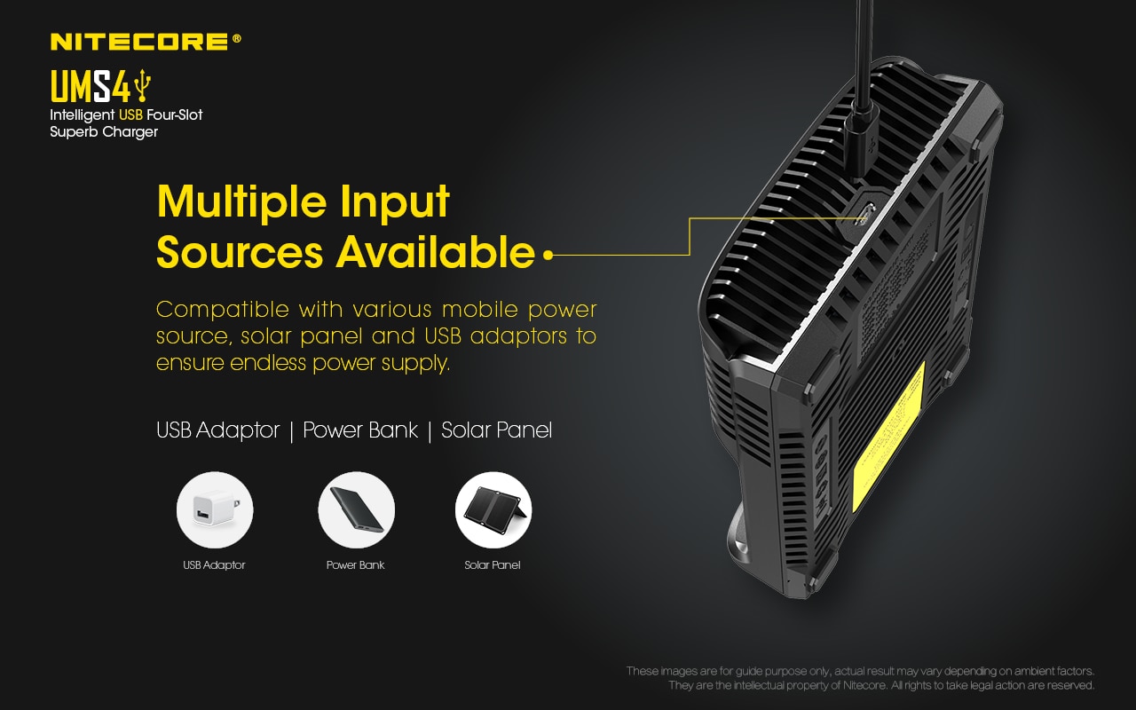 NITECORE-UMS4-Quatre-Emplacements-Intelligent-Chargeur-De-Batterie-USB-4A-QC-Charge-Rapide-Superbe-Chargeur-Pour-18650-14500-26650-21700-AA-AAA-1005002981603769