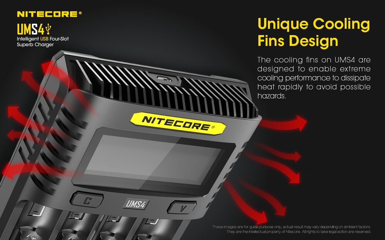 NITECORE-UMS4-Quatre-Emplacements-Intelligent-Chargeur-De-Batterie-USB-4A-QC-Charge-Rapide-Superbe-Chargeur-Pour-18650-14500-26650-21700-AA-AAA-1005002981603769