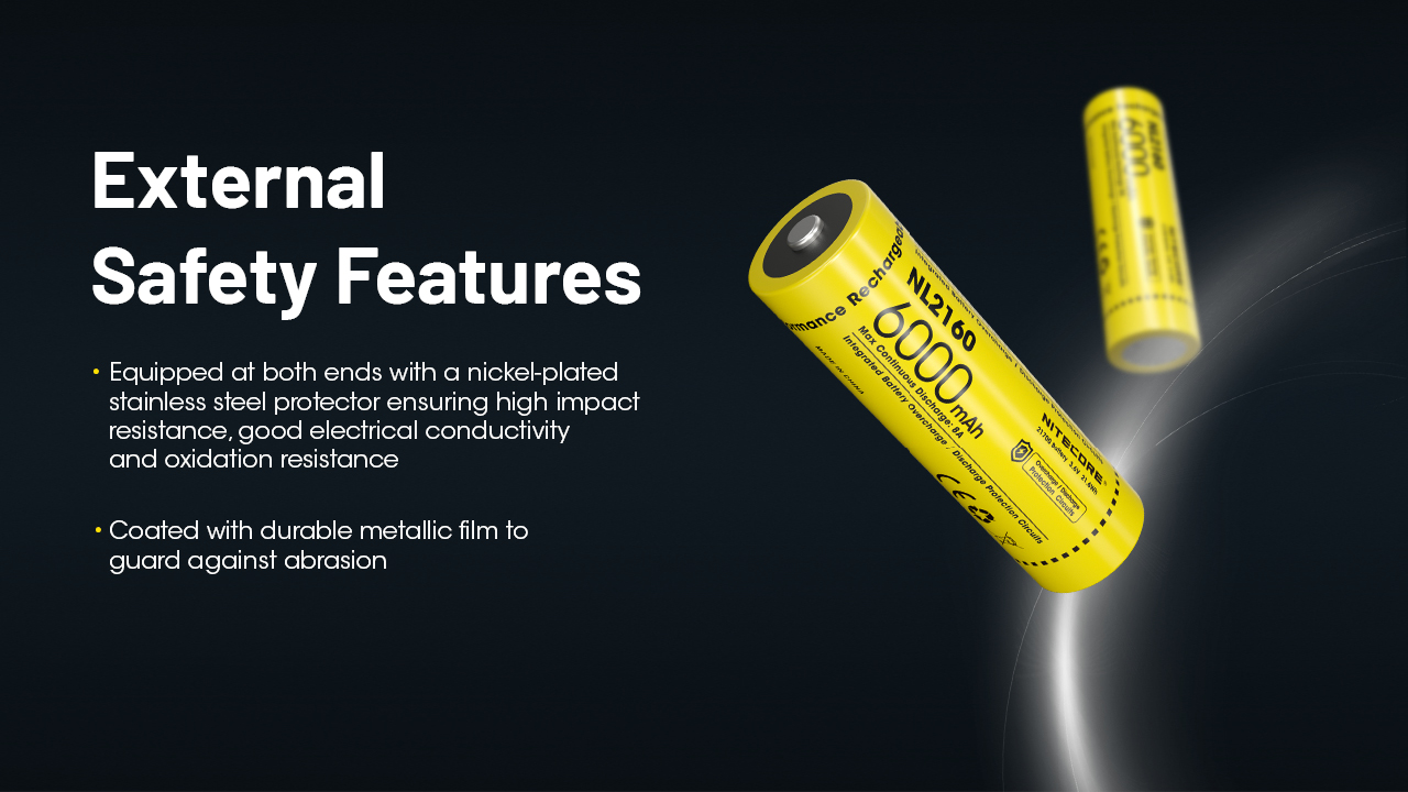 Nitecore-Batterie-aste-Eddie-Ion-NL2160-6000mAh-Haute-capacite-36V-21700