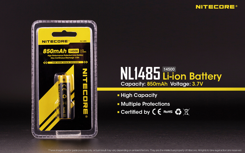 Nitecore-batterie-Li-ion-haute-Performance-NL1485-Rechargeable-850mAh-certifiee-CE-et-RoHS-2-pieces-32694100722