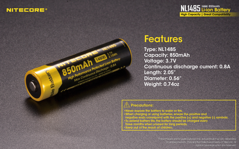 Nitecore-batterie-Li-ion-haute-Performance-NL1485-Rechargeable-850mAh-certifiee-CE-et-RoHS-2-pieces-32694100722