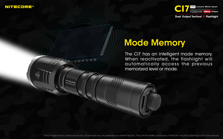 NitecoreCI7DualOutputTacticalIRFlashlight4xCREEXP-G3S34xSST-10-IRLEDs18650HuntingOutdoorCampingFreeS-4000185665007