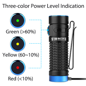 OLIGHT-S1R-II-1000-Lumen-Compact-Rechargeable-EDC-Flashlight-with-Single-Recharg