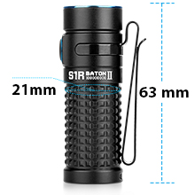 OLIGHT-S1R-II-1000-Lumen-Compact-Rechargeable-EDC-Flashlight-with-Single-Recharg